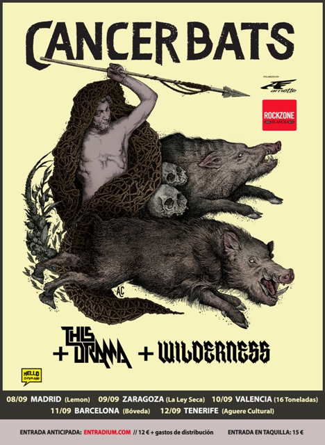 Cancer Bats en Septiembre en España