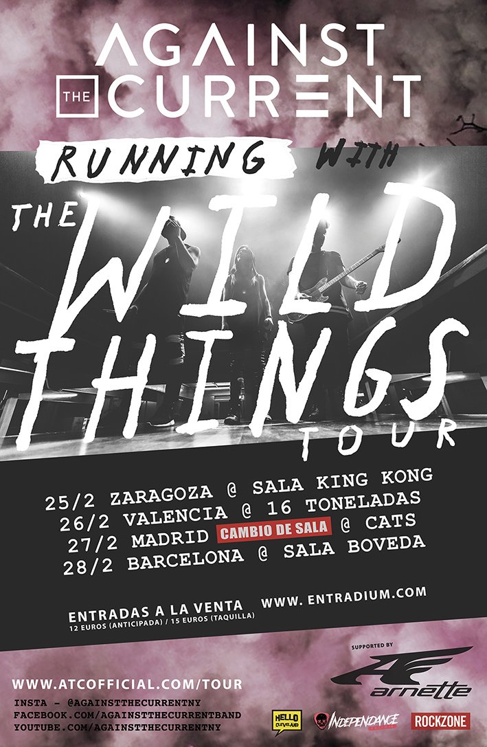 Against The Current - Cambio de Sala Madrid