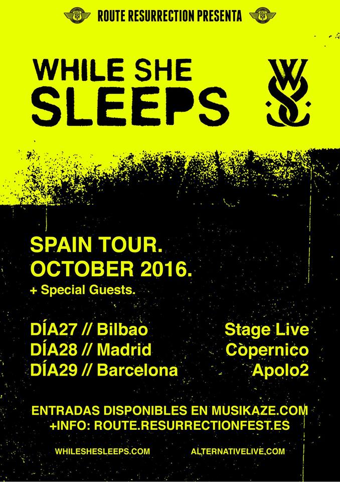 While She Sleeps España 2016