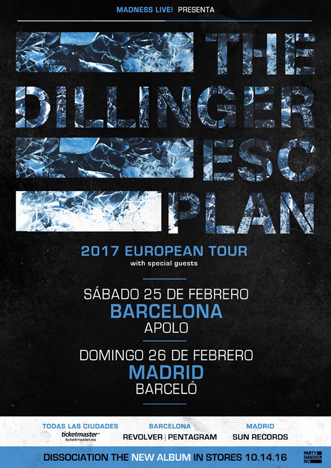 dillinger escape plan - barcelona madrid 2017