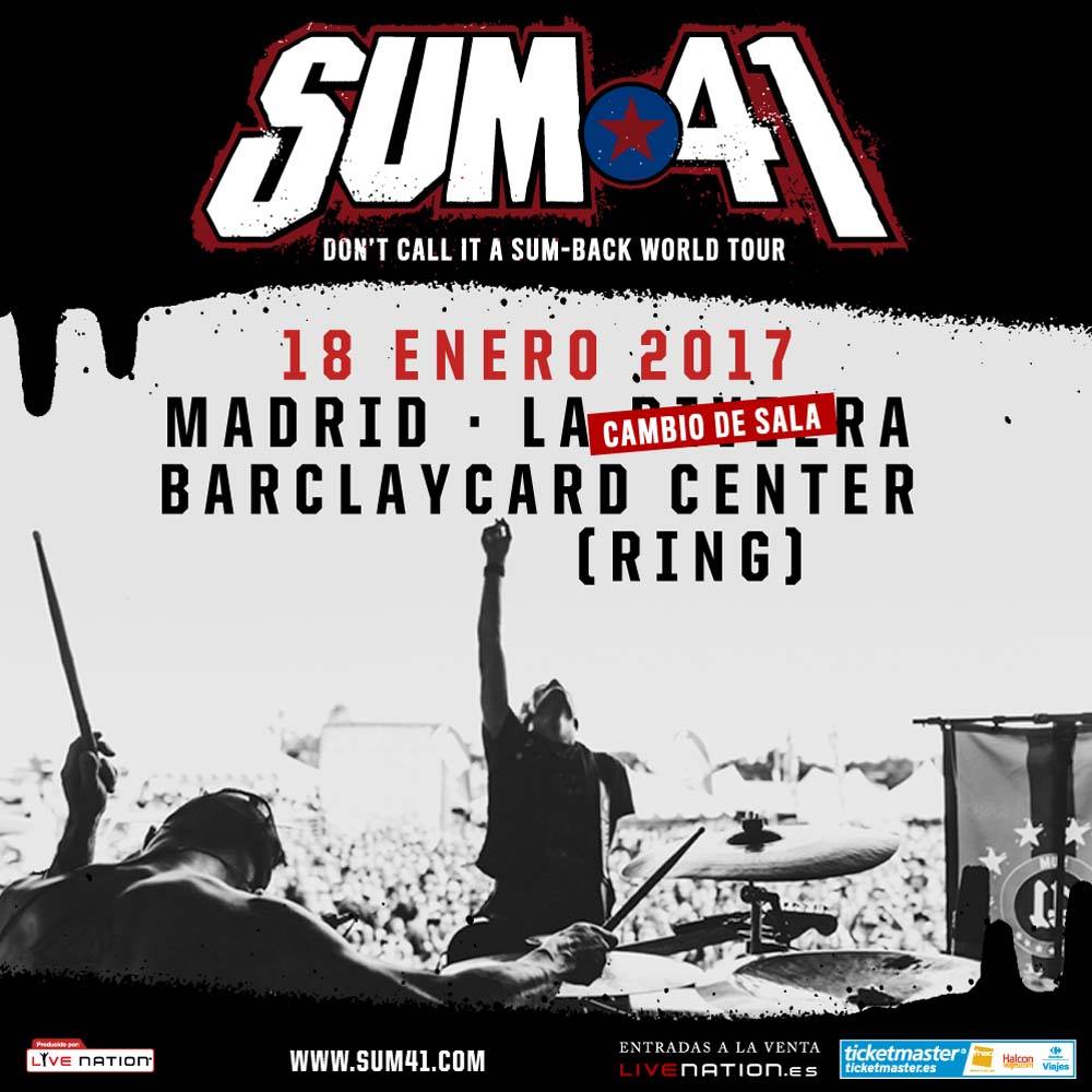 sum41 madrid ring barclay card center