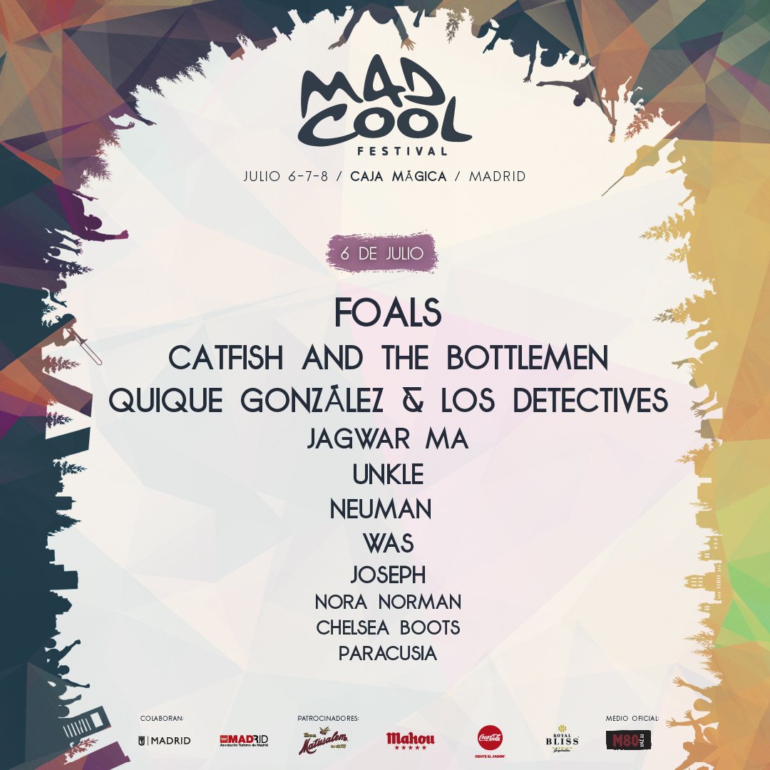 mad cool 2017 - ultimas confirmaciones jueves