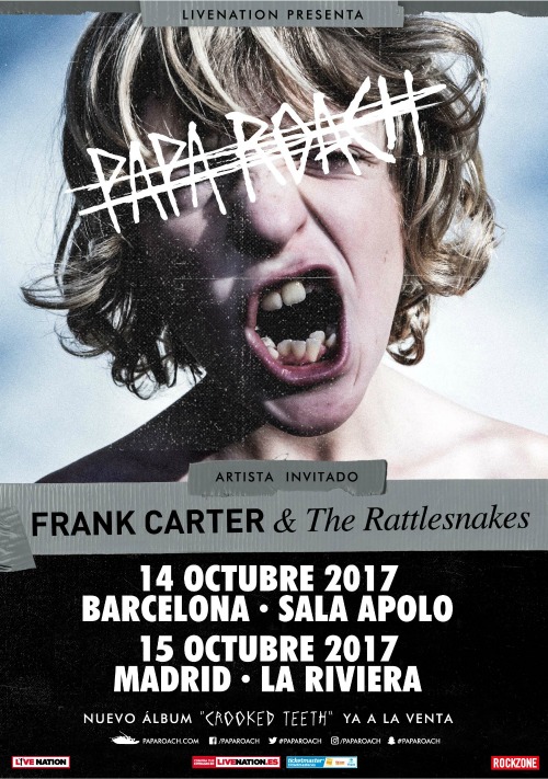papa roach - barcelona madrid 2017