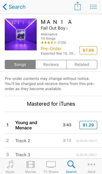 fall out boy champion preorder