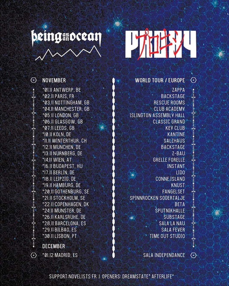 Being As An Ocean en Barcelona, Bilbao y Madrid - Noviembre/Diciembre 2019