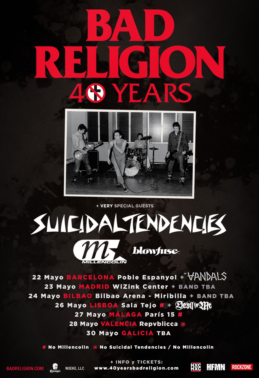 Bad Religion, Suicidal Tendencies y Millencolin en España